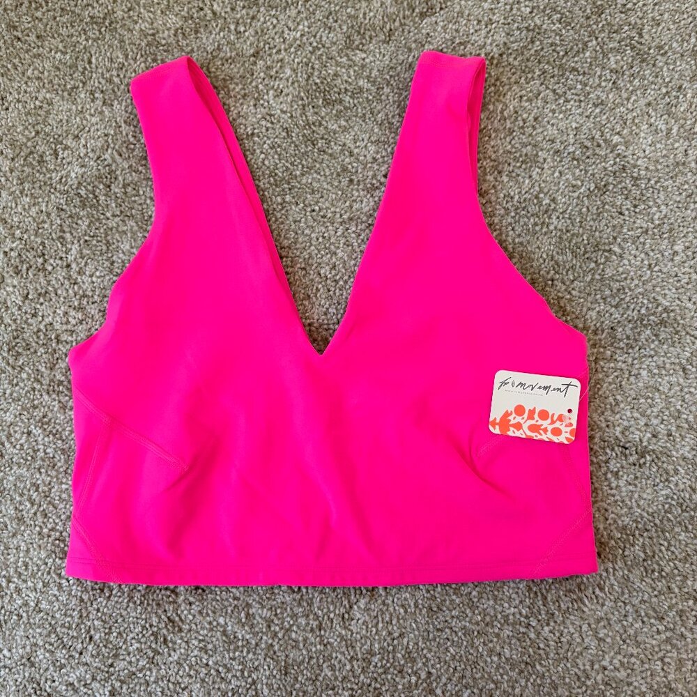 NWT Free People Movement Pink Sports Bra | Size M